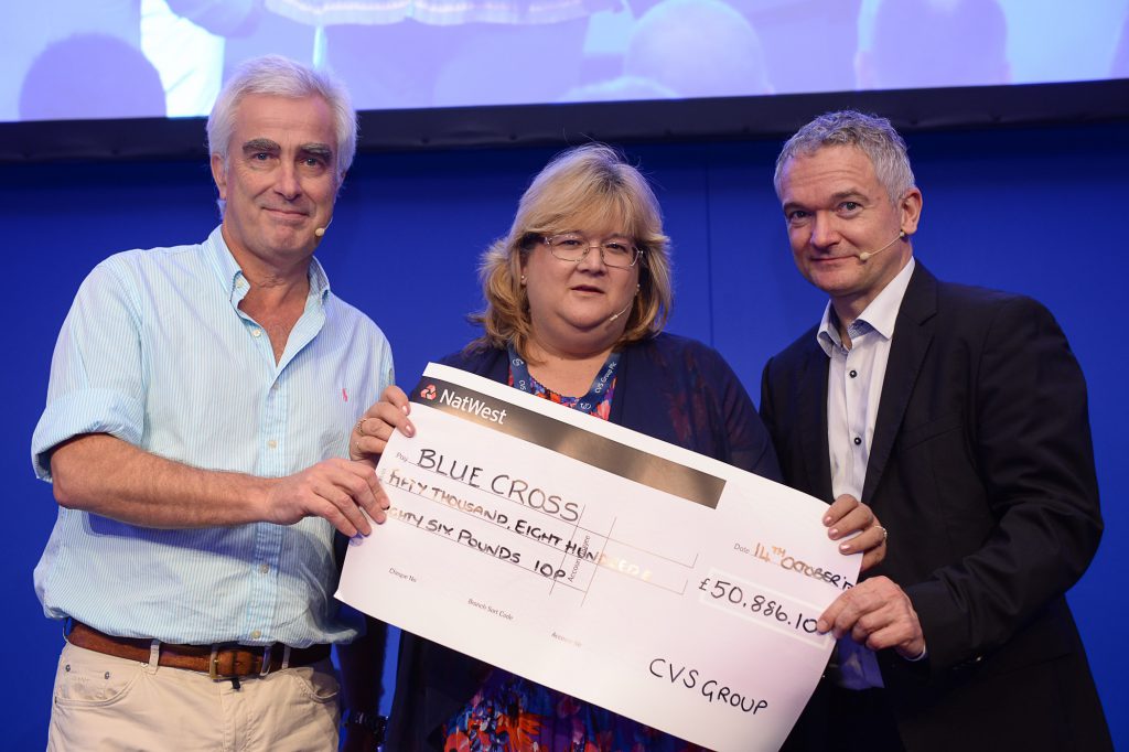 Blue Cross Cheque presentation
