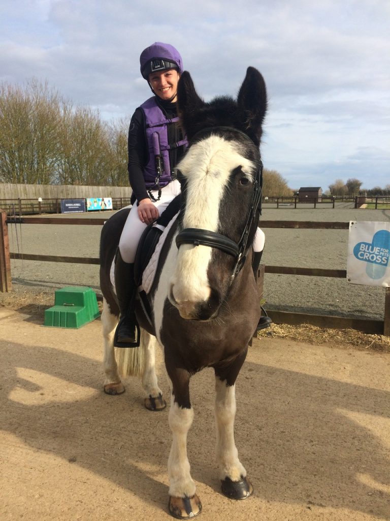 Emily King riding Blue Cross Mario